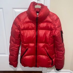 SAM red puffer jacket